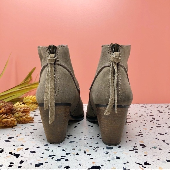 Steve Madden Milaan Taupe Suede Booties Sz 8.5 - Picture 7 of 11